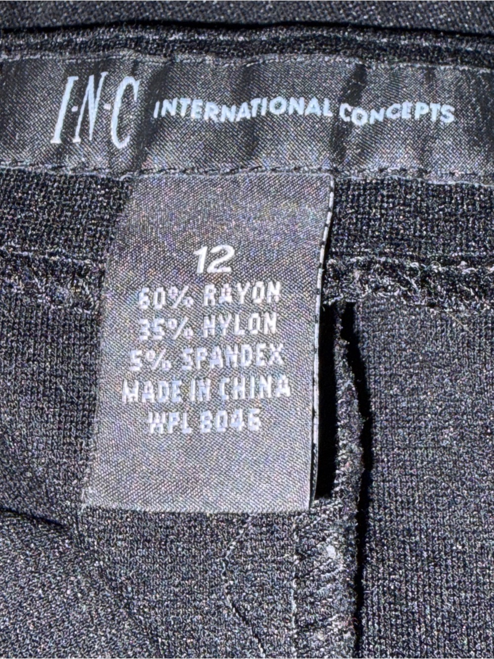 INC International Concepts Black Stretch Mini Skirt - Picture 5 of 5